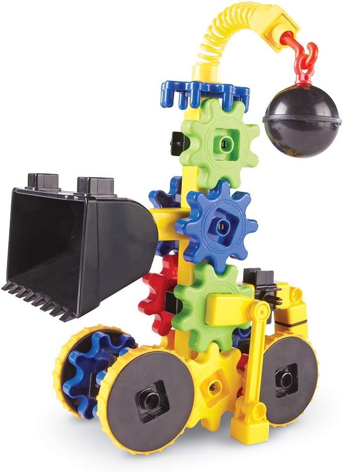 Learning Resources Gears WreckerGears, STEM Activities, Fine Motor Skills, Toddler Explorer Kit, Science and Construction, Boys and Girls Gifts, 47 Pieces, Ages 4 and Up