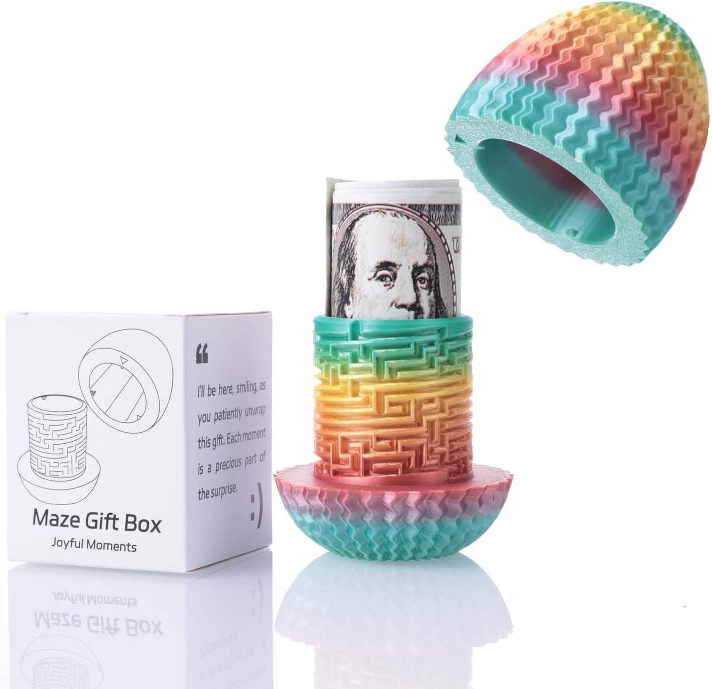 2026 Creative Gift Box: Easter Egg Mystery Puzzle with Hidden Compartment, Reusable Brain Teaser Game for Adults & Kids, Money Gift Ideas for Birthday Christmas Party Celebration