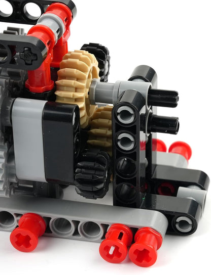 MOC Building Blocks 6 Speed Gearbox Model for Tech Vehicle Gear Shifting/Trendy Ornaments/Gift