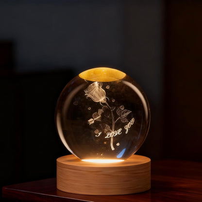 3D Solar System Crystal Ball, 2.4in Universe Gifts Decorative Quartz Glass Ball, Space Laser Engraved Model Astronomy Decor, Physics Display Sculpture Home Decor Crafts for Friends Mom Women Boys
