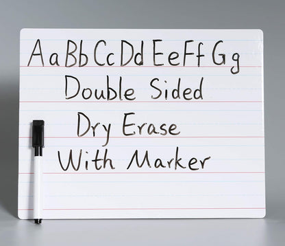 Dry Erase Lined Whiteboard for Kids, White Board with Lines for Writing, Handwriting Practice Board for School and Homeschool Supplies