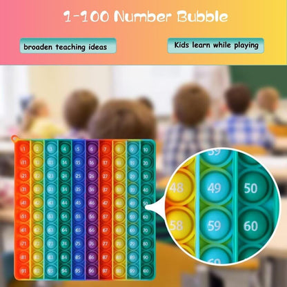 12x12 Multiplication Chart Popper, Digital Multiplication Table Game Board-Math Manipulative Toy, 3rd Grade Fidgety Popper for Kids Learning, Multiplication Machine Times Table