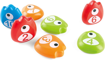 Hape Math Monster Scale Toy| 22 PCs Cute Counting Math Toy| STEM Educational Learning Counting Math Games for Preschool