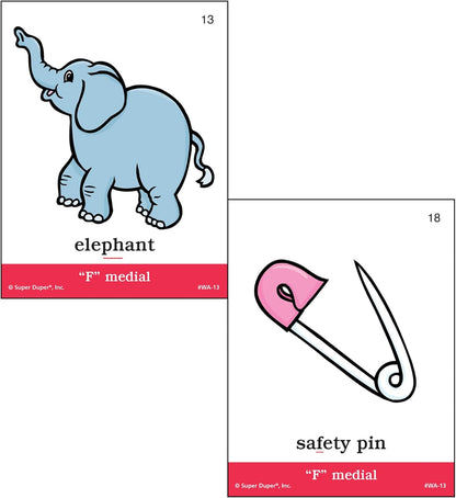 Super Duper Publications | Articulation F Sound Fun Deck | Vocabulary and Language Development Flash Cards | Educational Learning Materials for Children