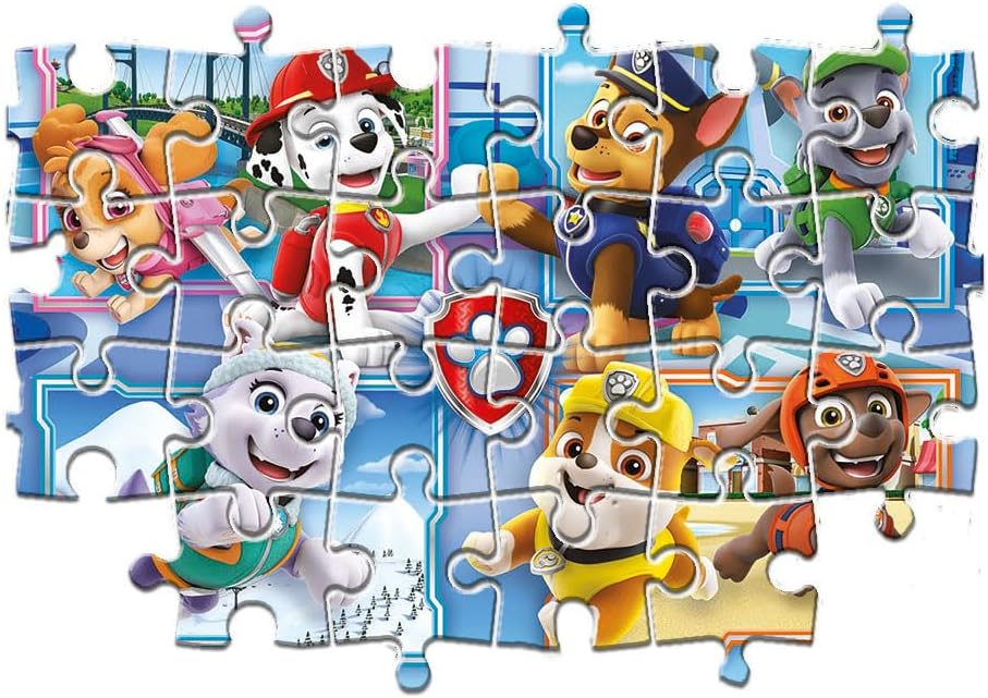Clementoni 21617, Paw Patrol Puzzle for Children, 2 x 60 Pieces, Ages 5 Years Plus, Multi Coloured