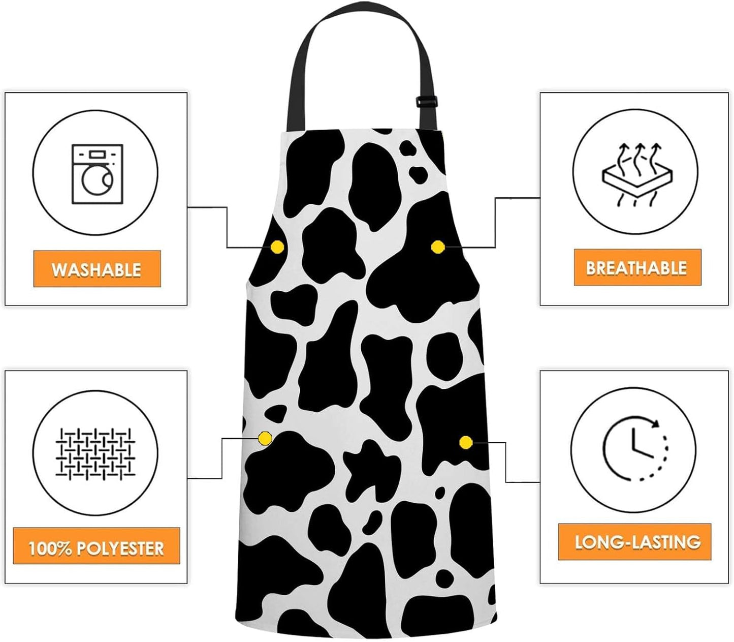 WONDERTIFY Science Education Sketch Apron,Laboratory Chemistry Book Equation Loupe Beaker Flask Glass Bib Apron with Adjustable Neck for Men Women,Suitable for Kitchen Cooking Chef Grill Bistro Apron