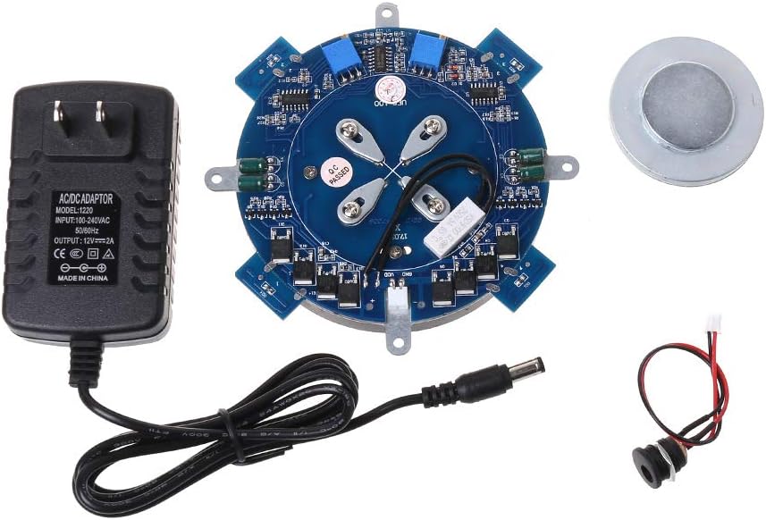 Magnetic Levitation Module DIY Core Kit with LED Lamp Max Load-Bearing 500g Platform for Magnetic Levitation Machine