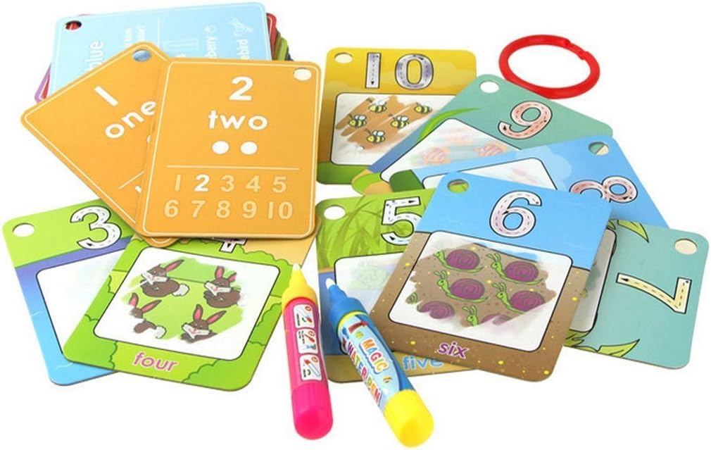 Coolplay A-Z 26 Alphabet Water Cards, Children Drawing Card for Kids Educational Toys for Travel