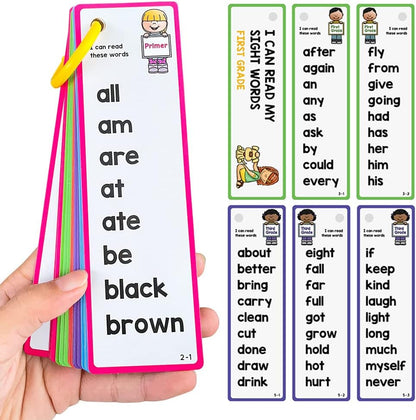 Lachilly 220 Sight Words Flashcards, High Frequency 220 Words, Beginning Reading, Kindergarten to 1st Grade, ESL Teaching Materials, Autism Learning Materials, Vocabulary Building