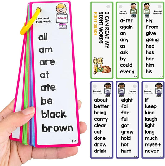 Lachilly 220 Sight Words Flashcards, High Frequency 220 Words, Beginning Reading, Kindergarten to 1st Grade, ESL Teaching Materials, Autism Learning Materials, Vocabulary Building