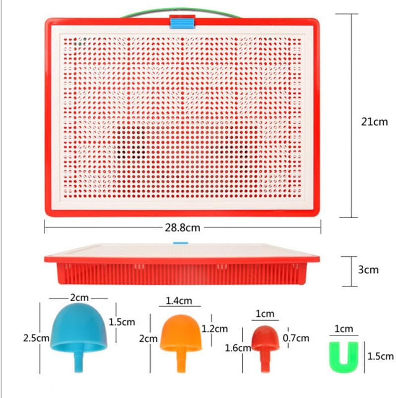 IMIKEYA 296pcs Mushroom Nail Set - Educational Pegboard Puzzle for Creative ' Play