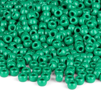 Red Pony Beads 1000Pcs 9mm Pony Beads Bulk Red Perler Beads for Friendship Bracelets Kandi Beads Hair Beads for Braids Beads for Crafts