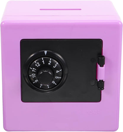 SAFIGLE Kids Piggy Bank Safe with Password Lock Mini Coin Bank for Toddlers Educational Money Saving Box Compact 3.54In Children S Safe Box for Coins and Bills