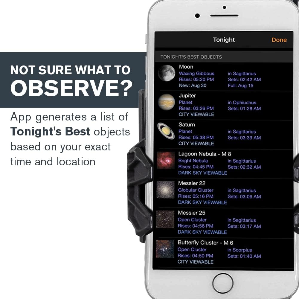 Celestron StarSense Explorer LT 114AZ App-Enabled Telescope – 114mm Newtonian Reflector with Smartphone Dock & StarSense App – iPhone & Android Compatible – Easy-to-Use for Beginners