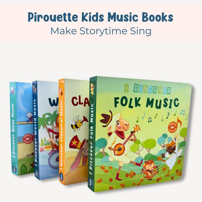 I Discover Folk Music – Sound Book for Babies & Toddlers | 6 Real American Folk Songs | Interactive Board Book with Music | Ages 0-4 | Pirouette Kids