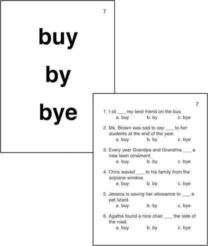 Super Duper Publications | Homophones in Sentences Flash Cards Fun Deck | Educational Learning Resource for Children