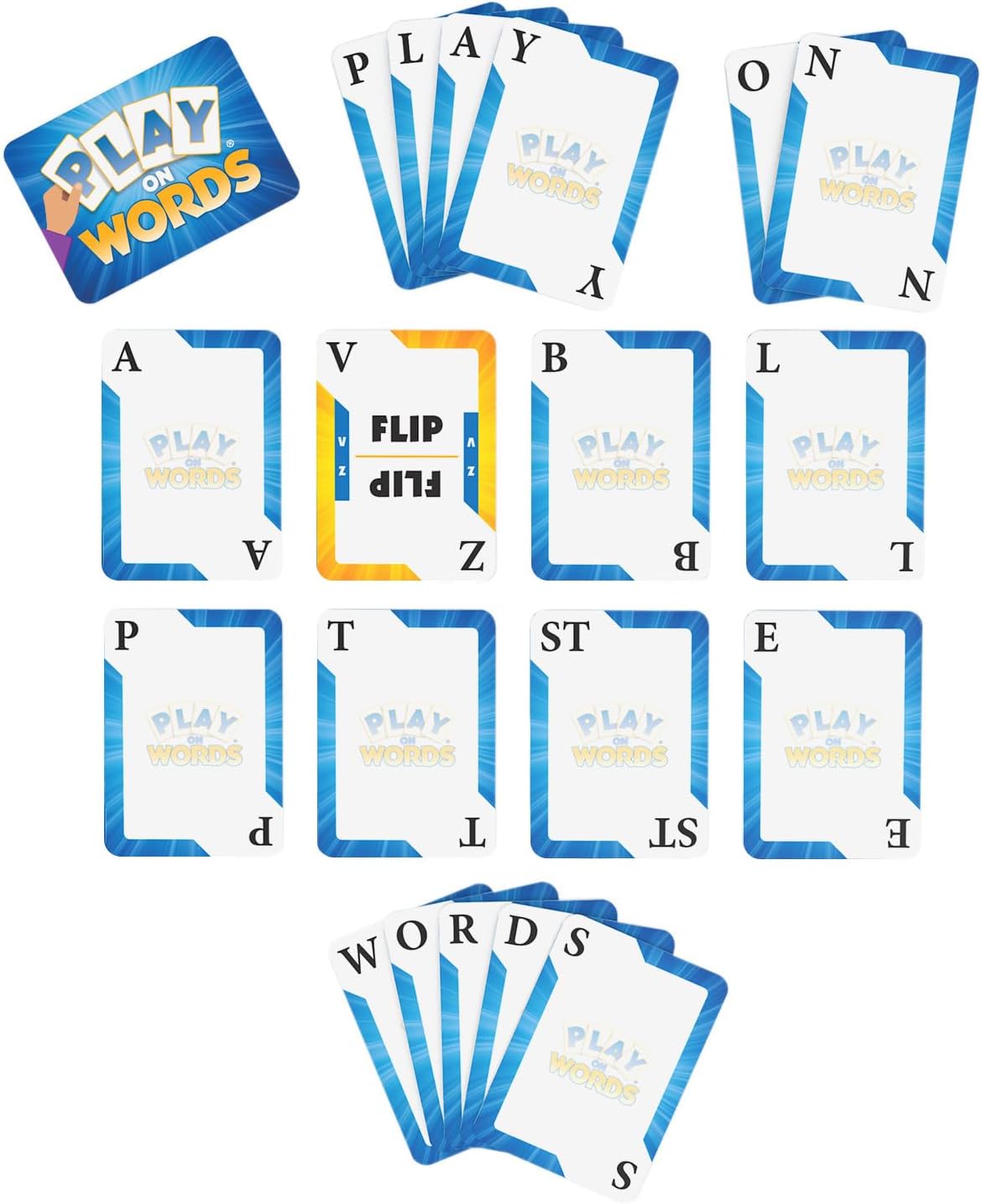 Play On Words Card Game - Extra-Creative Word Making Fun for All Ages - A Parents' Choice Award Winner - Family/Kid-Friendly Word Game