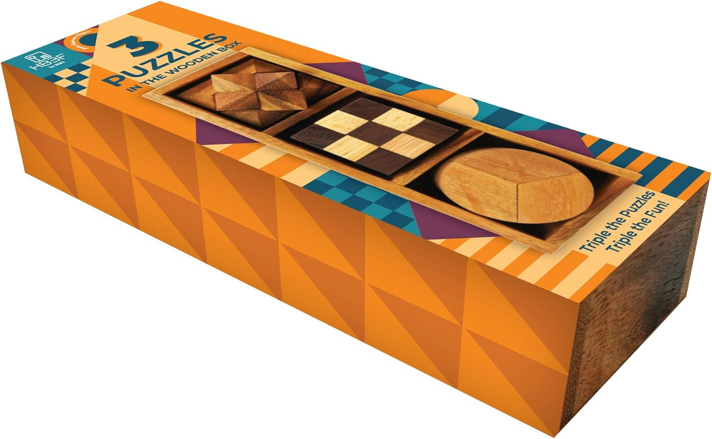 BSIRI 16 in 1 Wooden Brain Teaser Puzzles for Adults and Teens or Kids Interlocking 3D Mini Wood Mind Games Hand Puzzle Teasers Set Toys Coffee Table Games Gift