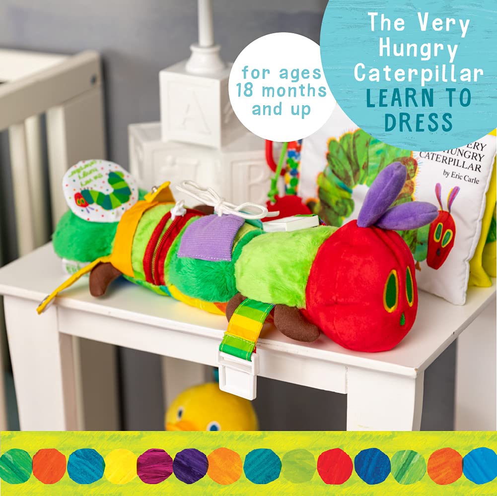 KIDS PREFERRED World of Eric Carle The Very Hungry Caterpillar Learn to Dress Activity Toy Small