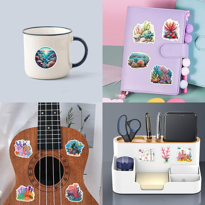 Science Laboratory Stickers, 50pcs Funny Science Laboratory Decals for Kids Teens, Physics Biology Chemistry Experiment Sticker, Waterproof Vinyl Stickers for Water Bottle Laptop Luggage Guitar
