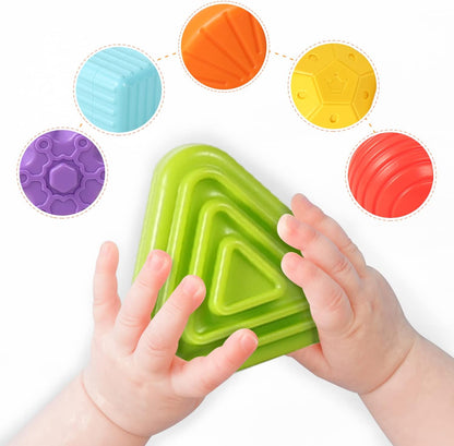 Aprilwolf Montessori Sensory Cube for Toddlers 18 Months + | Educational Activity Center with Elastic Sides | Baby Learning Toys, Wonderful Gift for Birthday Boys & Girls