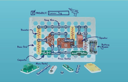 Snap Circuits Classic SC-300 Electronics Exploration Kit | Over 300 Projects | Full Color Manual Parts | STEM Educational Toy for Kids 8+ 2.3 x 13.6 x 19.3 inches