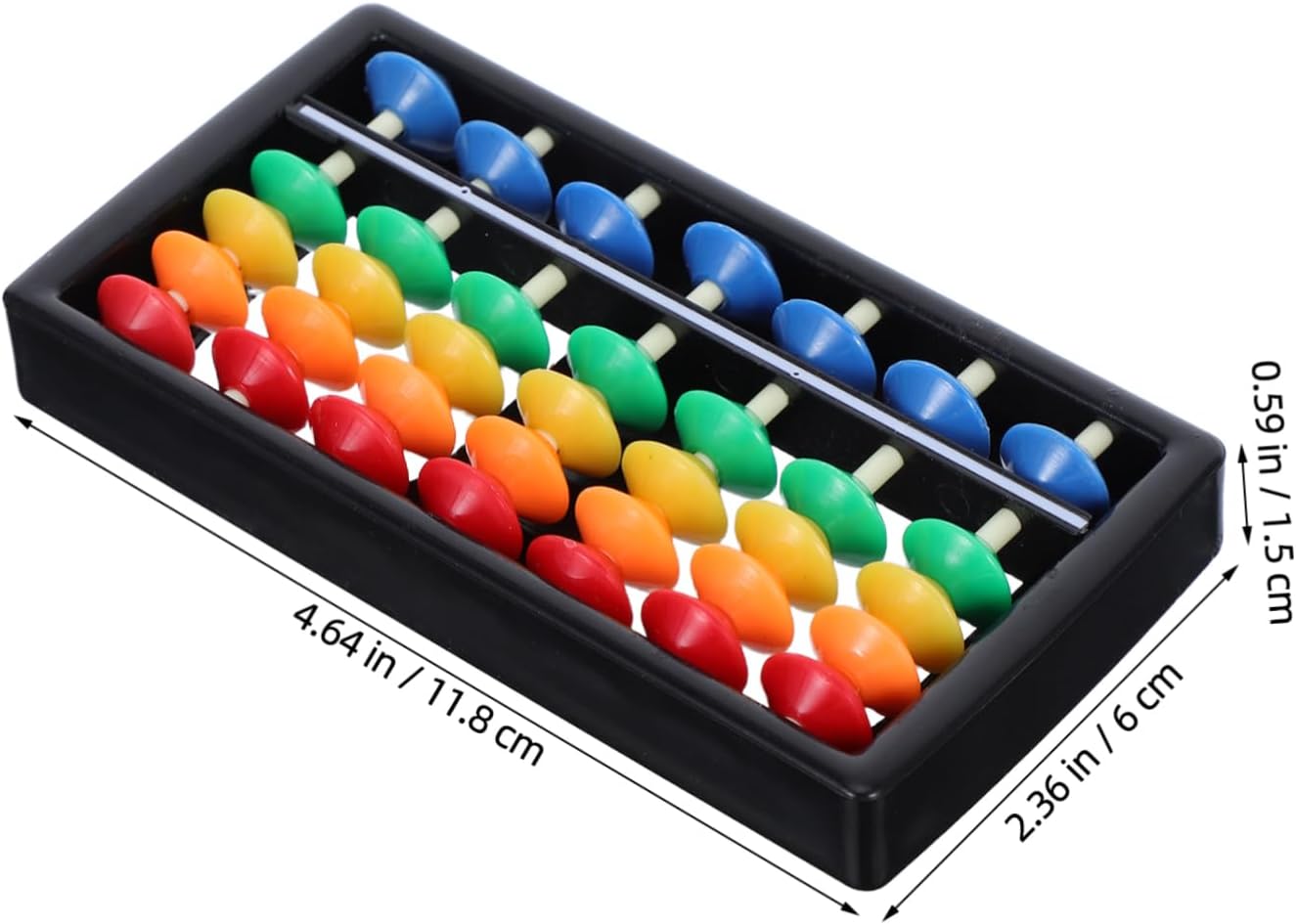 TOYANDONA Colorful Abacus for Kids Educational Math Toy 7-Row Mental Arithmetic Tool Lightweight Portable Counting Aid for Preschool Learning