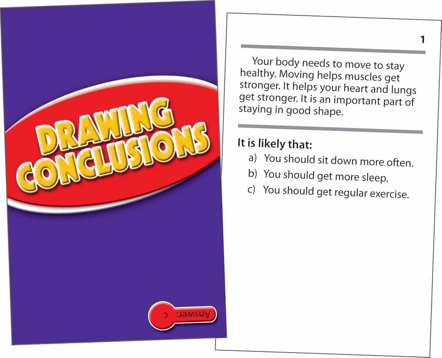 Edupress Reading Comprehension Practice Cards, Informational Text, Red Level (EP63437) Medium