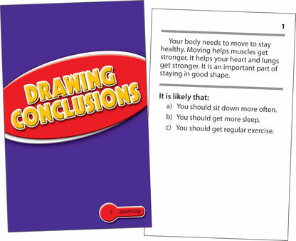 Edupress Reading Comprehension Practice Cards, Informational Text, Red Level (EP63437) Medium