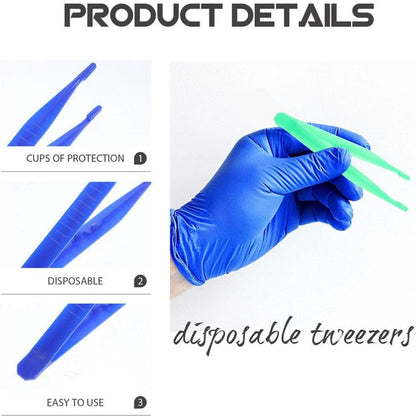 Plastic T- for kids 20pcs Forceps Craft T- Sensory Play Kids Tongs Tweezer Preschool Science Toddler Fine Motor Skill