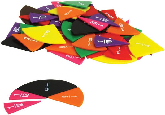 EAI Education Fraction Circles: Numbered - Set of 51