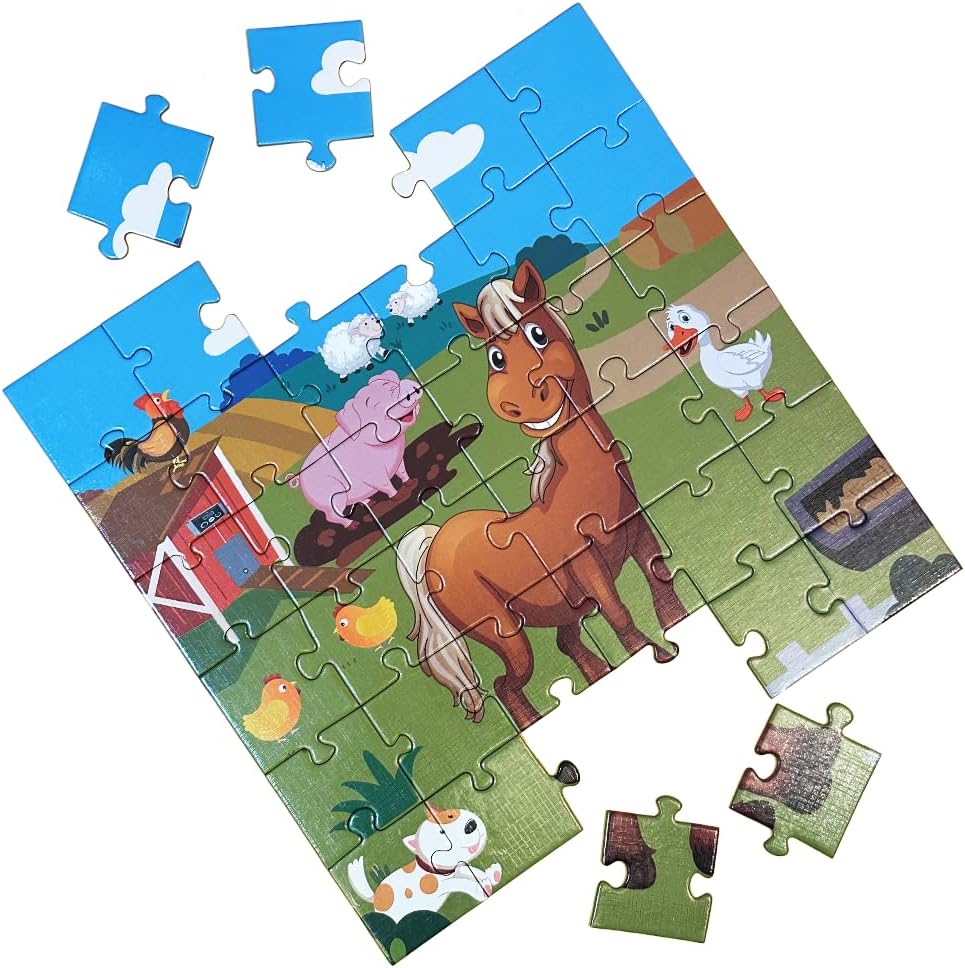 Panda Floor Puzzle Animal Jigsaw Large Puzzles 36 Piece Ages 3-6 for Toddler Children Learning Preschool Educational Development Toys (Panda)