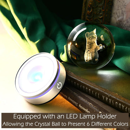 IFOLAINA 3D Solar System Crystal Ball Model Gift Space Astronomy Gift Planets Multicolor Universe Globe Ball Science Astrophysics Gift Night Light Kids Bedroom Adults Gift