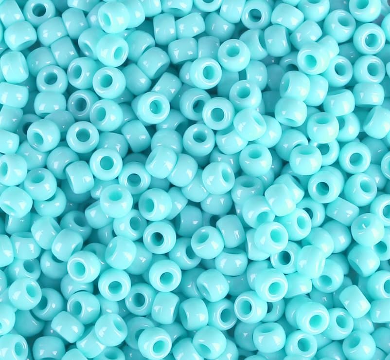 Red Pony Beads 1000Pcs 9mm Pony Beads Bulk Red Perler Beads for Friendship Bracelets Kandi Beads Hair Beads for Braids Beads for Crafts