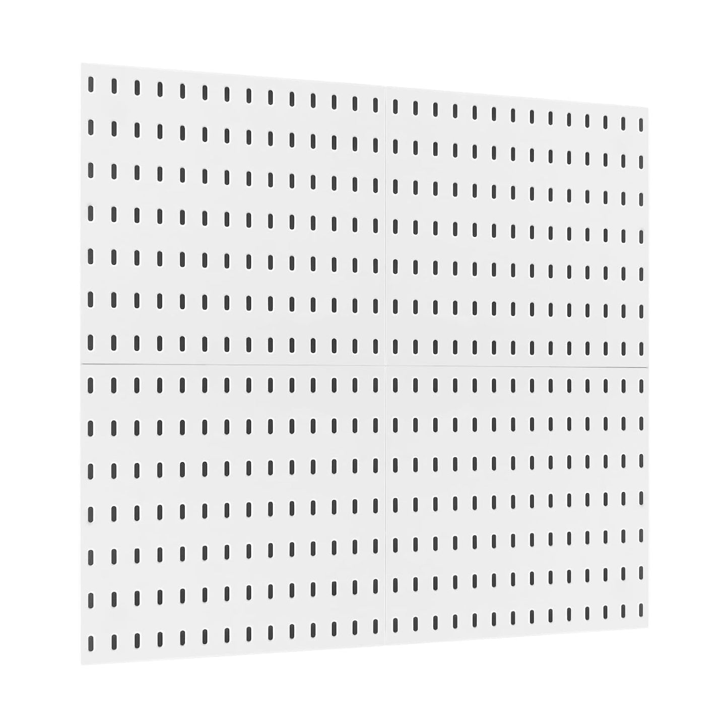 VEVOR Pegboard Combination Kit, 11" x 11" Plastic Pegboard, 4 Panels, Peg Board Wall Organizer Kit with Accessories, for Garage Tool Storage Kitchen Living Room Craft Room Office Bathroom Home, White
