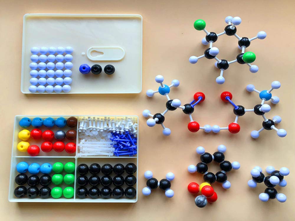 LINKTOR Chemistry Molecular Model Kit (444 Pieces), Student or Teacher Set for Organic and Inorganic Chemistry Learning, Motivate Enthusiasm for Learning and Raising Space Imagination, A Fullerene Set