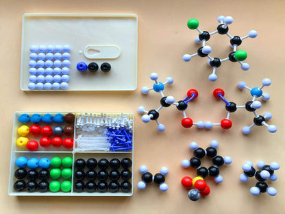 LINKTOR Chemistry Molecular Model Kit (444 Pieces), Student or Teacher Set for Organic and Inorganic Chemistry Learning, Motivate Enthusiasm for Learning and Raising Space Imagination, A Fullerene Set