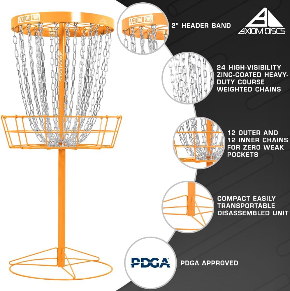 Axiom Discs Pro 24-Chain Disc Golf Basket