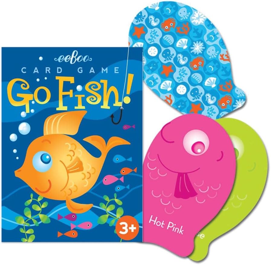 eeBoo: Color Go Fish Playing Card Game, Cards are Durable and Easy to Use, Instructions Included, Educational and Fun Learning, for Ages 3 and up