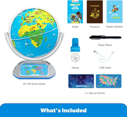 PlayShifu Globe for Kids– Orboot Earth: Interactive Kids Globe with 1000+ Facts on Animals, Places & Monuments | Tech-Powered Learning Toy & STEM Gift for Kids Ages 4–10