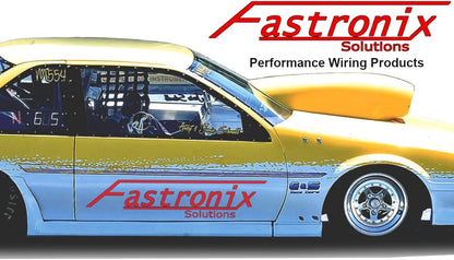 Fastronix 3/16" (#10-32) Stainless Steel Single Stud Power and Ground Junction Block Red and Black