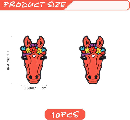10Pcs Animal Silicone Beads for Keychain Making Cute Puppy Focal Beads for Pens Dalmatian Dog Animal Focals for Bracelets Necklace Earrings Jewelry Making