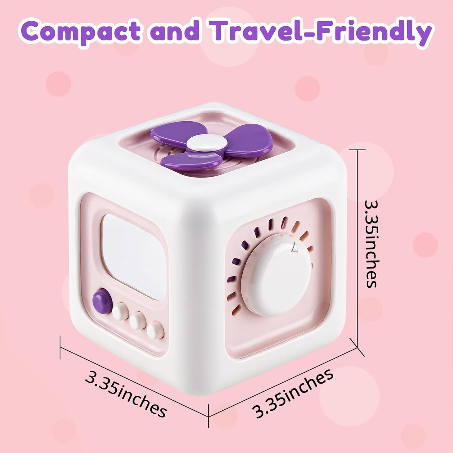 SOCBTNSO Busy Cube Toy for 1 Year Old Boy, Montessori Toys for 1+ Year Old, Travel Sensory Toys for Toddlers 1-3, Learning Fine Motor Skills| 1st Birthday Gifts 6 9 12 Months Baby