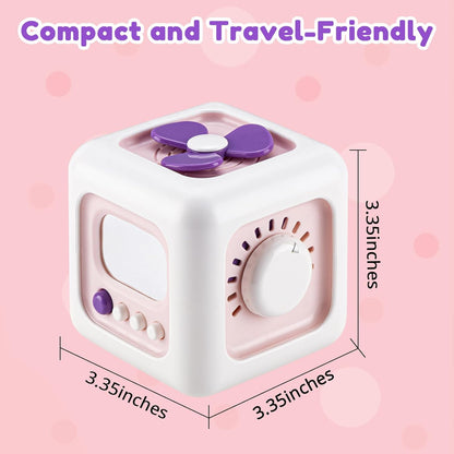 SOCBTNSO Busy Cube Toy for 1 Year Old Boy, Montessori Toys for 1+ Year Old, Travel Sensory Toys for Toddlers 1-3, Learning Fine Motor Skills| 1st Birthday Gifts 6 9 12 Months Baby