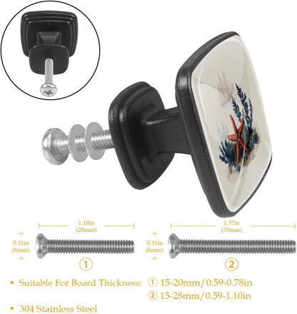 4 Pack Cabinet Knobs Drawer Pulls, 30mm Round ABS Glass Drawer Hardware Growing Purple Butterflies Cabinet Handles with Screws for Dressers Kitchens Cupboard