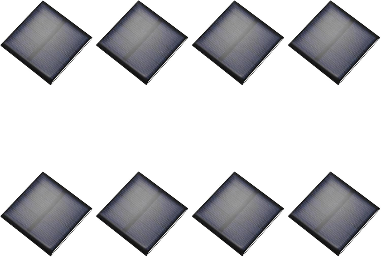 MECCANIXITY 8PCS 1.5V 0.09W 0.06A Mini Solar Panels for Solar Power, Small Solar Photovoltaic Cells Charge DIY Electric Toy Materials Solar System Kits, 1.18" x 1.18"