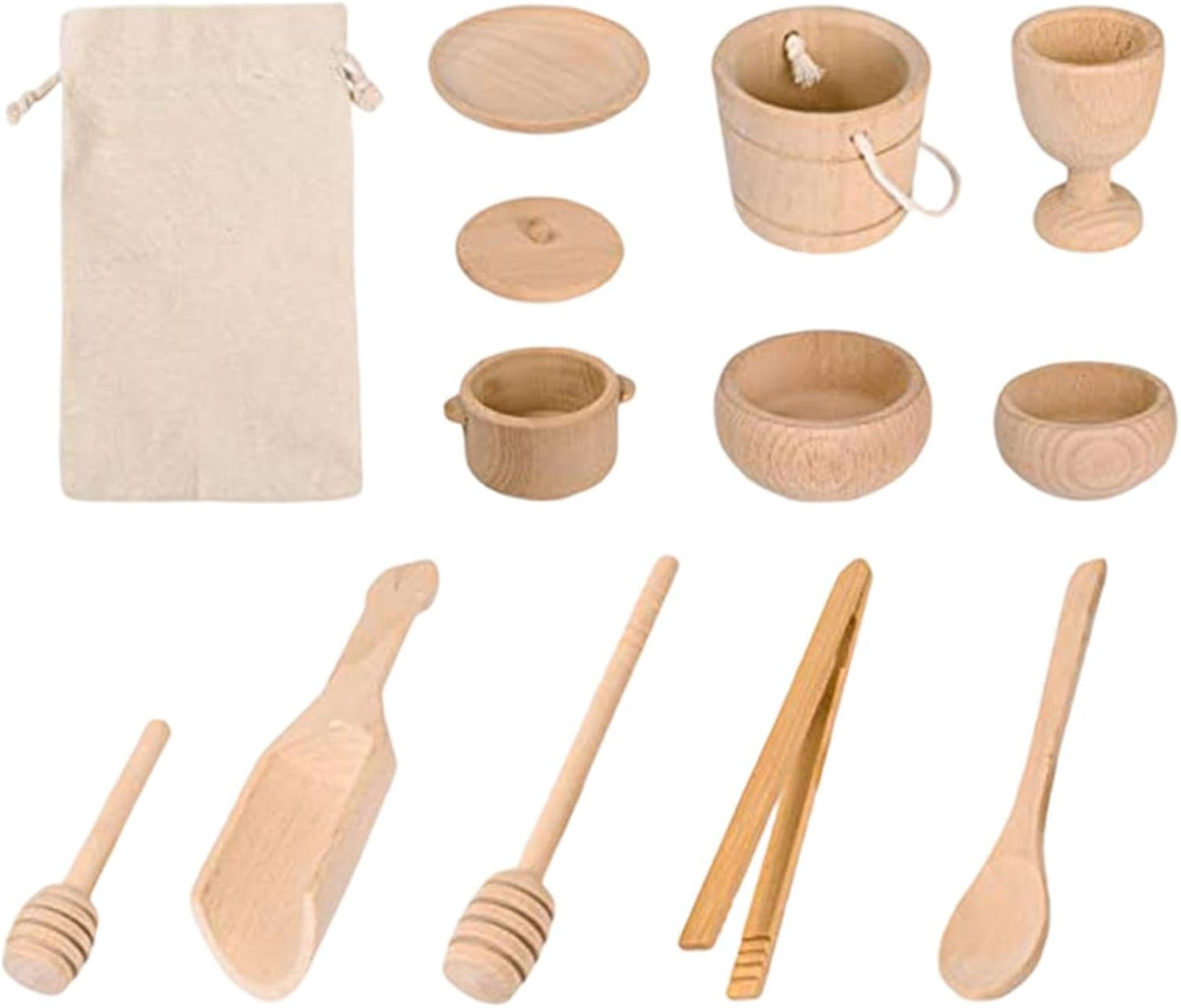 Sensory Bin Tools Set - 10 Piece Kit with Tray, Scoops and Tongs, Early Childhood Learning Tools, Fine Motor Skill Development, Transfer Work Learning | Sensory Play Educ