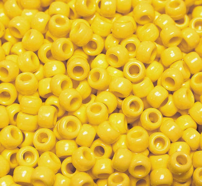 JOLLY STORE Crafts - Pony Beads, Easy-to-Use Reusable Jewelry-Making/Bracelet Beads for Art, Craft Decorations & More, 9 x 6 mm, Crafted in The USA, Opaque Tan, 500 pcs (Pack of 1)