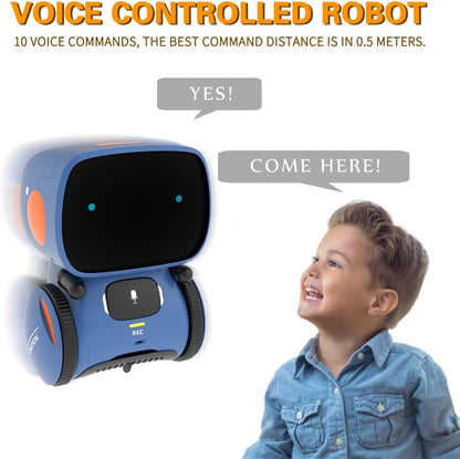 98K Kids Robot Toys for Girls and Boys, Touch and Voice Control Robots Interactive Smart Talking Robots Intelligent Partner and Teacher with Singing, Dancing, STEM Toy Gifts for Kid Age 3 and Up