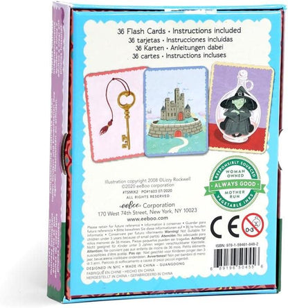 eeBoo: Mystery in The Forest Create a Story Pre-Literacy Cards, 36 Cards with Colorful Characters, Encourages Imagination, for Ages 3 and up
